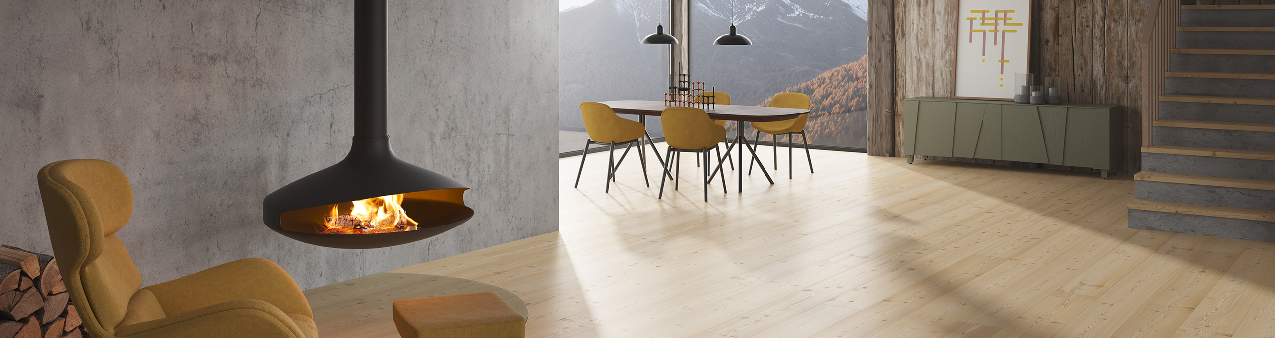 Parquet de madera natural